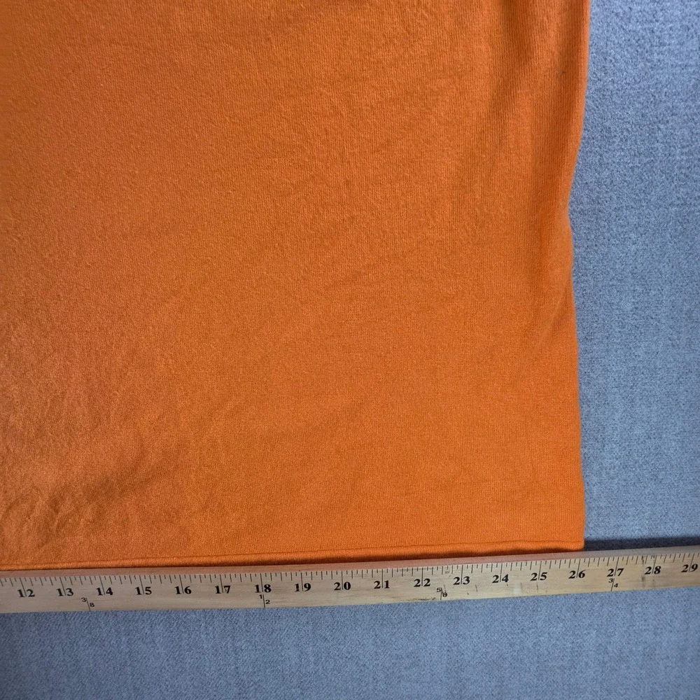 Terry‎ Lewis Knit Tank Top Women 3X Orange Rayon Blend Sleeveless Scoop Neck